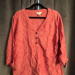 Christopher Banks red casual shirt